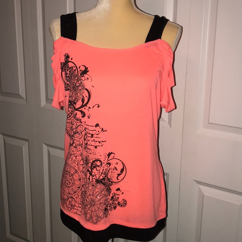 NWOT Neon Orange Top